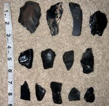 Group Of Great Basin Paleolithic Tools Owens Valley Ca 10000BC Coso Obsidian picture