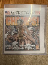 NEW YORK POST KNICKS WIN NBA CHAMPIONSHIP Champs SUNDAY NEWSPAPER 06/14/26 NY picture