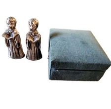 Vintage Neiman Marcus Godinger Silver Art Co. Choir Girls Silver Plate Shakers picture
