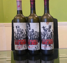 2015-2016 Walking Dead Empty Limited Ed. Collectable Wine Bottle Set W/Corks picture
