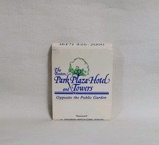 Vintage Boston Park Plaza Hotel Towers Matchbook Massachusetts Advertising Full picture