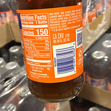 Snapple Peach Tea 16 fl oz (473 mL) New York Knicks 2026 Champs Bottle picture