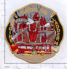 Massachusetts - Boston Engine 41 Ladder 14 MA Fire Dept Patch - Union Square picture