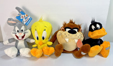 2025 Jazwares Looney Tunes Sitting Plush Toys – 4 Characters Brand New w/ Tags picture