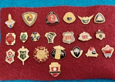 21 Vtg AMA pins Founders Veteran 2-9, 11-14, 16-19, 21-22 Motorcycle Assn ROC picture