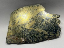 Apache Gold Polished Stone Slab Black and Gold Rock Jerome Arizona #O1 picture