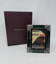 Michael Hero Hand-Set Swarovski Crystals Green Art Deco Style Picture Frame picture