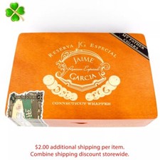 Jaime Garcia Robusto Connecticut Empty Wood Cigar Box 8.5