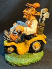 David Frykman Golfer on Cart Figurine picture
