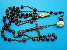 AMAZING antique FRENCH HABIT rosary / PRIEST rosary / 19 CENTURY rosary picture