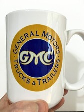 Vintage General Motors GMC Trucks & Trailers Emblem Badge Logo LARGE 15 oz. MUG picture