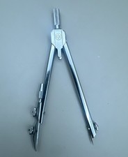 Vintage EDE Drafting Compass Silver Engineering Drawing Tool Instrument picture