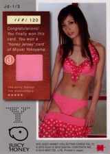 Miyuki Yokoyama Juicy Honey Vol.13 JERSEY Card TypeD Limited to 120 Japan picture