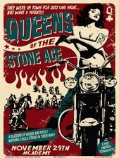 queens of the stone age nov. 29th mcademy wall art metal sign picture