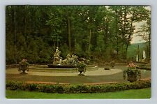 Tuxedo NY-New York, Fountain At Sterling Forest Gardens, c1964 Vintage Postcard picture