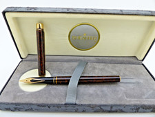 Sheaffer Targa Thuya Ronce Laque Slimline 14K Nib NOS Super Rare 14k Nib Cased picture