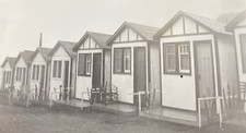 1940s Row of Identical Small Cabins in Canada Vacation Original Photo P18L13 picture