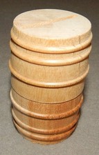 2 Wood Barrel Piggy Bank - Arts & Crafts - 2  3/4