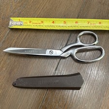 Vintage Gingher Chrome Brazil 8” Scissors Designer Fabric Shears picture