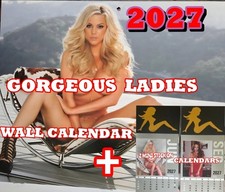 2027 Beautiful Girls Wall Calendar  +  2 Mini Calendars..  REAL WOMEN, NOT AI picture