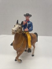 Vintage 1950s Hard Plastic Toy Horse Western Cowboy 2162  picture