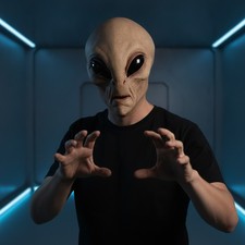 Stunning Alien Latex Mask - Ideal for Halloween & Themed Costume Parties 2026 picture