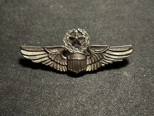 WW2 AAF Command Pilot Wings 2 Inch Sterling  picture