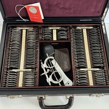 Remarkable Near Complete Antique Circa 1930's American Optical Trial Lens Kit picture