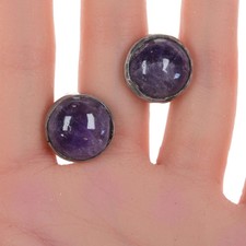 William Spratling(1900-1967) Taxco Modernist sterling Amethyst cufflinks picture