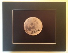 Apollo 16 Astronaut Charles Duke Signed Moon Matted Photograph picture