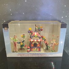 Lemax 2006 Carnival Ticket Booth With Figurines Village Collection #63563 picture