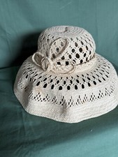 Vtg Tahitian  100% Tahiti Palm  Hat- Papal’e 25” picture