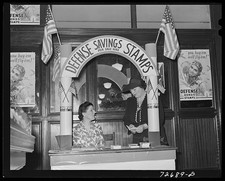 Photo:Turlock California 1942 Defense Savings Stamps PTA Booth war stamps picture