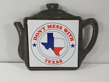  BEAUTIFUL 1980's VINTAGE 'DON'T MESS WITH TEXAS' TRIVET/WALL DECOR picture