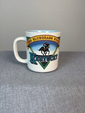 Kentucky The Bluegrass State Coffee Mug Horse Jockey Souvenir Cup picture