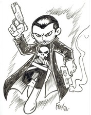 Punisher Original Art by Franco Aureliani picture