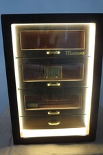 Cigar Humidor,Desktop Humidor 200-Count Triple-Sided Light, Digital Hygrometer picture