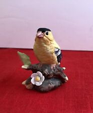 Vintage LEFTON Porcelain Yellow Bird on Branch 1984 #04023 Hand Painted picture