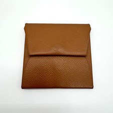 Hermes Bastia Coin Case Vaux Epson Brown with Engraving picture