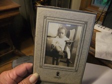 Antique 19c African American Black Baby in Chair Cabinet Photo from SEYMOUR IND. picture