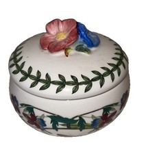 Portmeirion fun trinket box Botanic Garden Bouquet Ceramic Flower  W/Lid picture