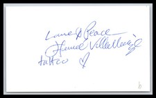 Herve Villecaize - Actor - 3x5 Card - Signed / Autograph (b) picture