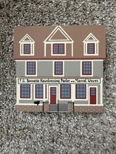 The Cats’ Meow Vintage Wood Village 1989 Series VII HAIRDRESSING PARLOR picture