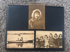 3 Antique St Michael Alaska Postcards Eskimo Chief Kyack Children Mitchell picture