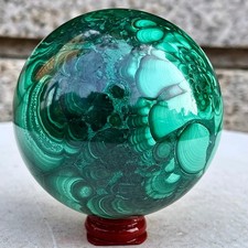 2.25LB Natural malachite ball quartz crystal energy ball Divination meditation picture