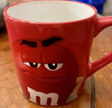 M&M's  Red Large Oversized Coffee Mug Cup  Handle picture