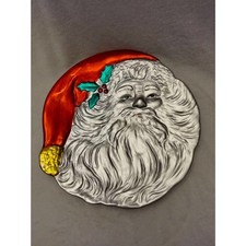 Vintage 3-D  Santa platter made in Kashima Japan picture