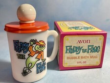 Avon Freddy The Frog Bubble Bath Mug Vintage New picture