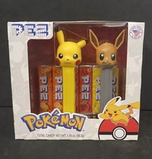New 2021 PEZ ERROR Pokémon Gift Set (Pikachu & Eevee) Fabric In Eevee’s Mouth picture