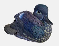 Herco Professional Gift Iridescent Painted Duck Figure Heavy Solid Plaster/clay picture